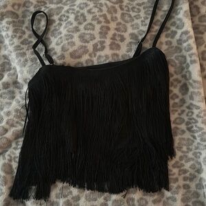 Black swaying crop top! Super cute for the rodeo !